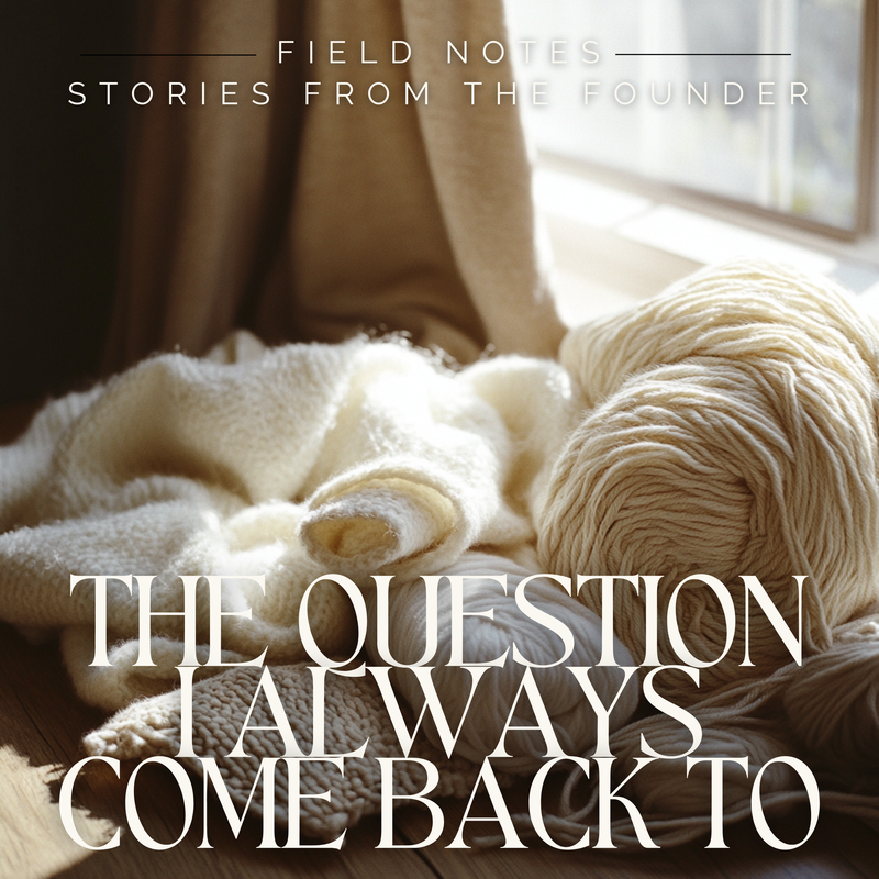 The question I always come back to...