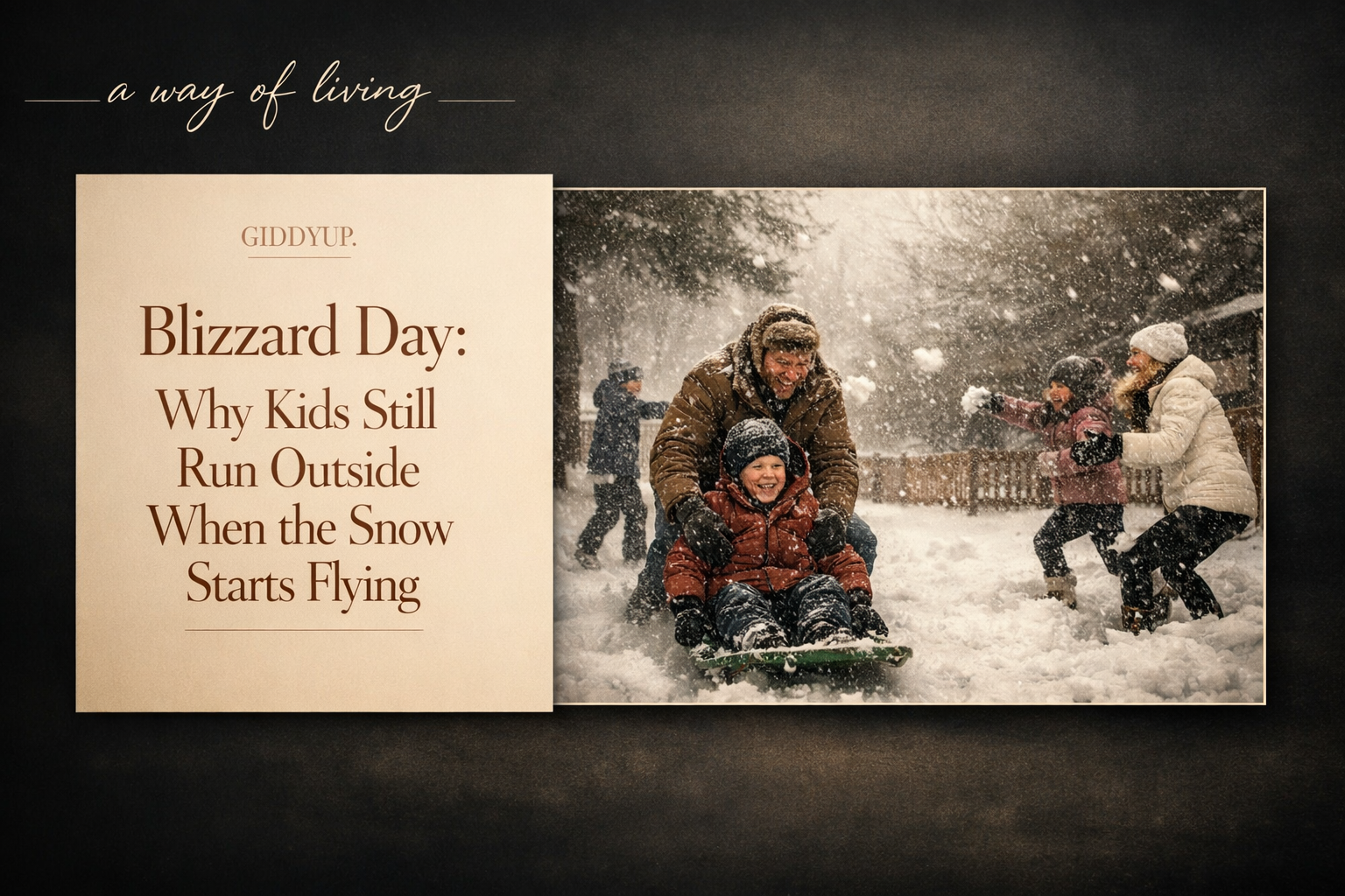 Blizzard Day: Why Kids Still Run Outside When the Snow Starts Flying