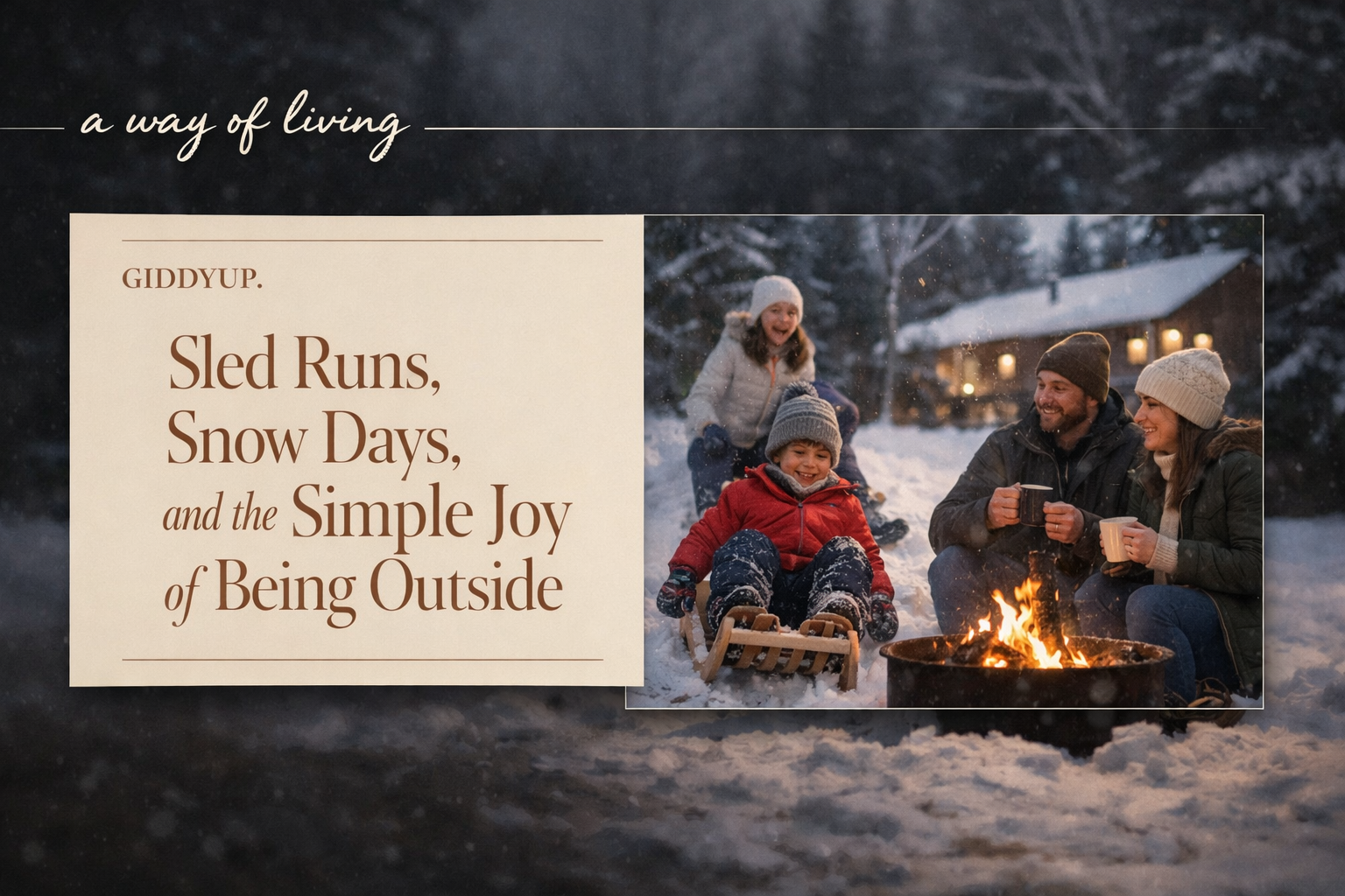 Sled Runs, Snow Days, and the Simple Joy of Being Outside