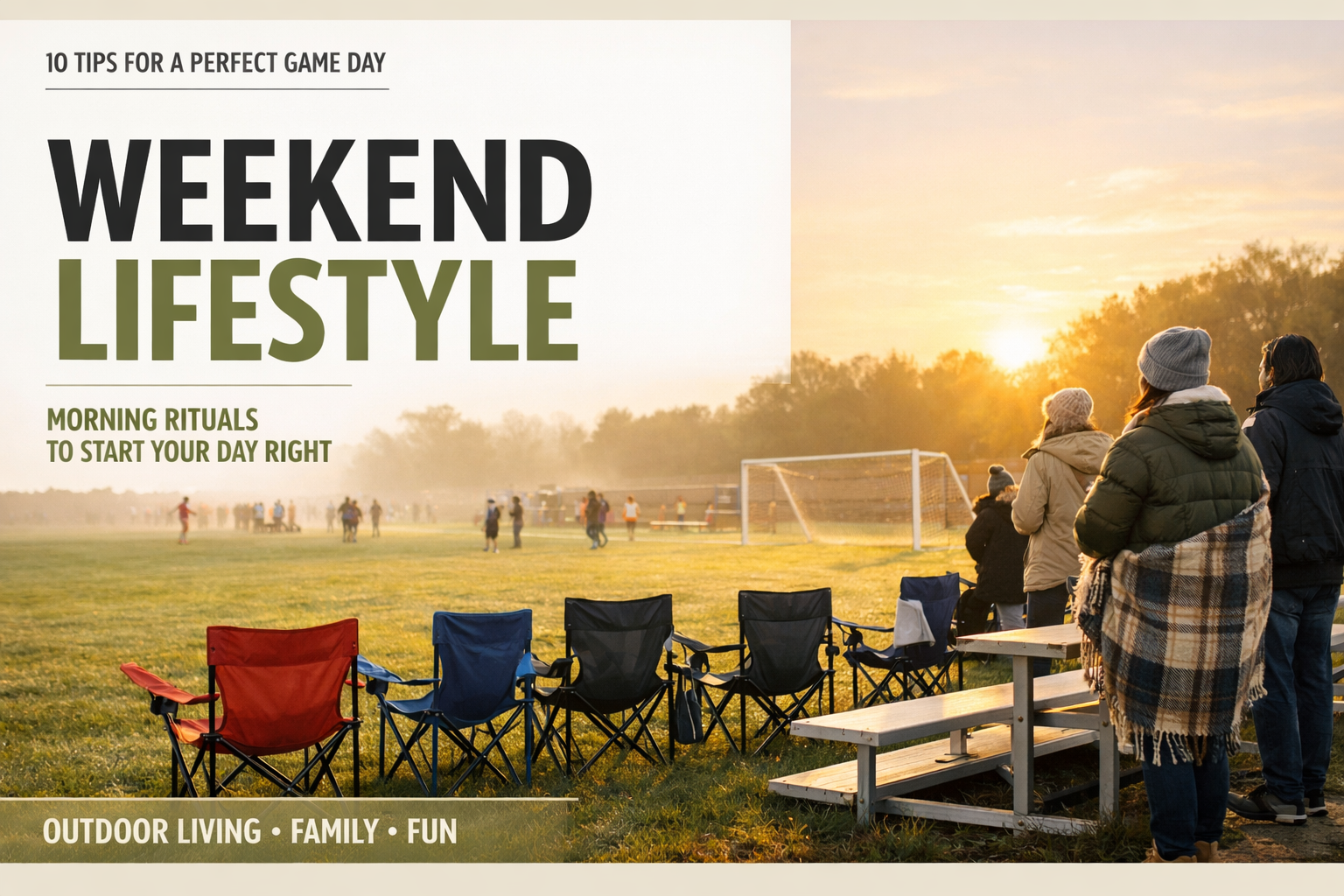 {"state":"generated","value":"A group of people in warm clothing gather on folding chairs and bleachers to watch a youth soccer game at sunrise, illustrating a sense of community, outdoor living, and family enjoyment.","isStale":false}