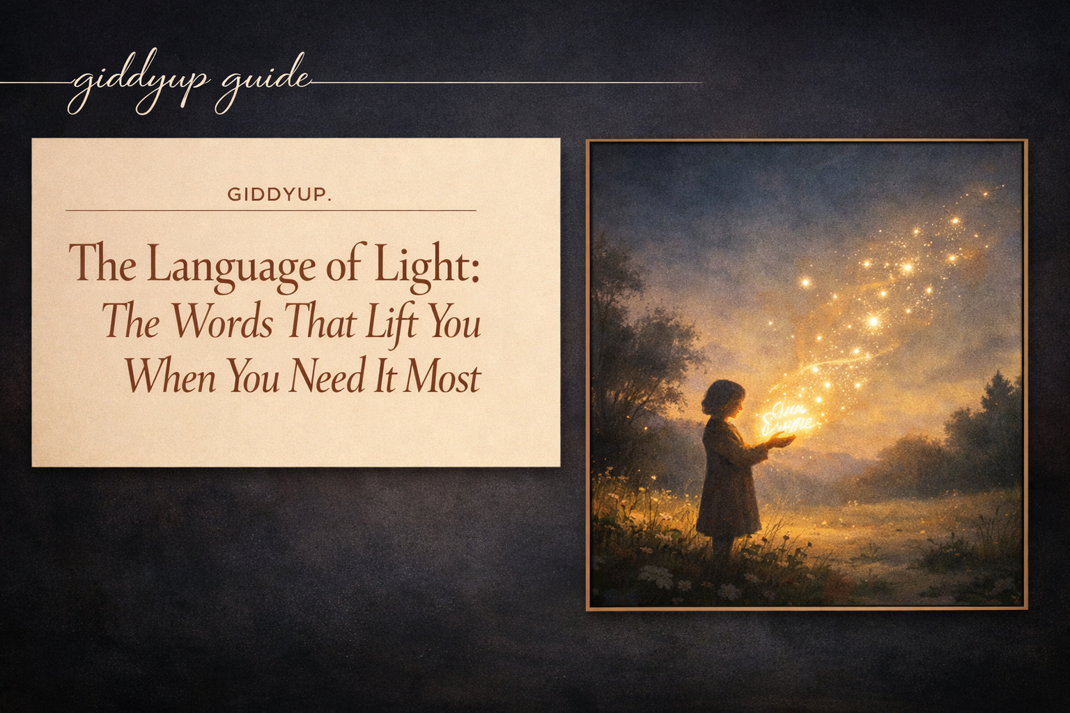 The Language of Light: The Words That Lift You When You Need It Most