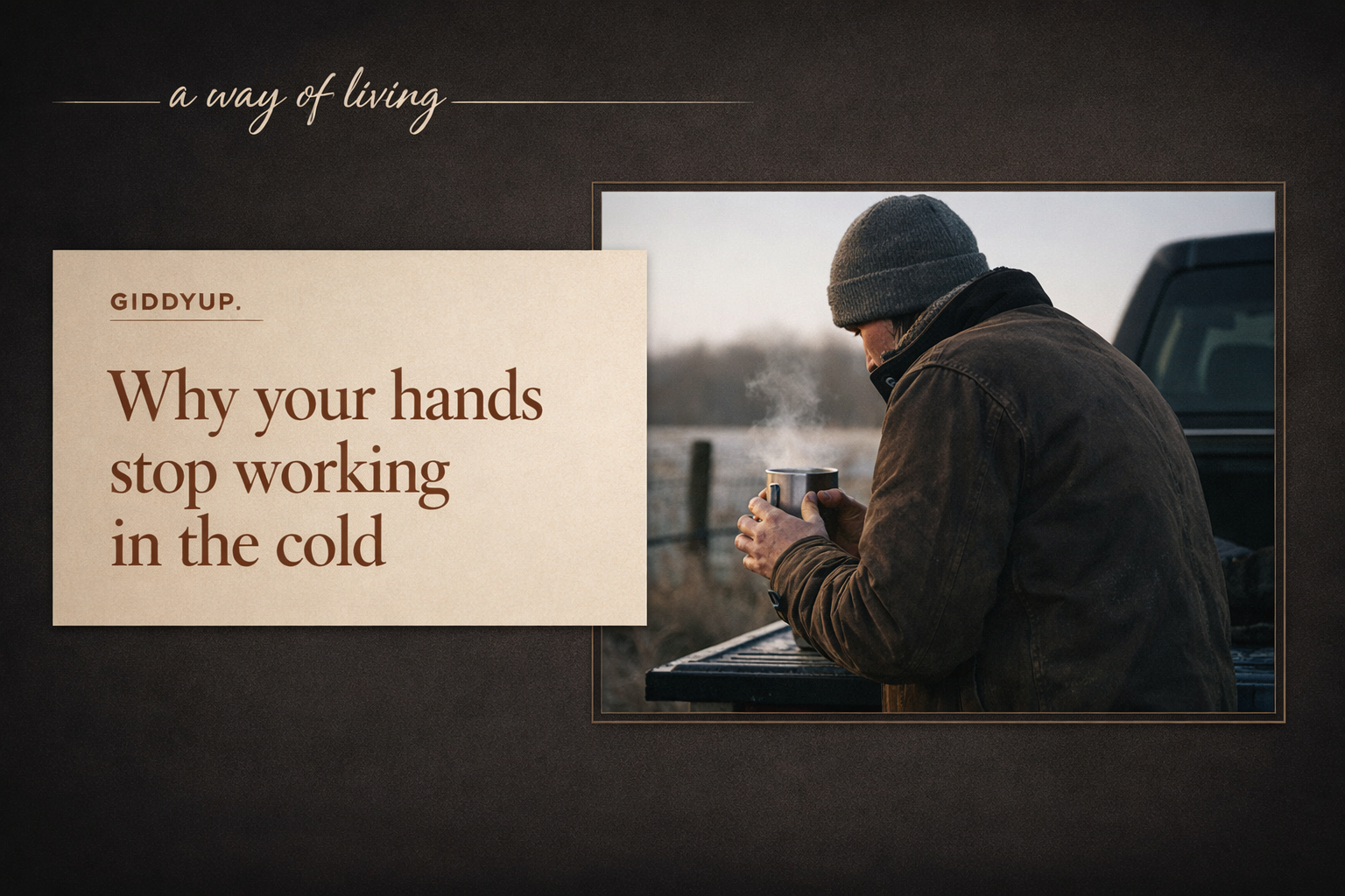 Why your hands stop working in the cold