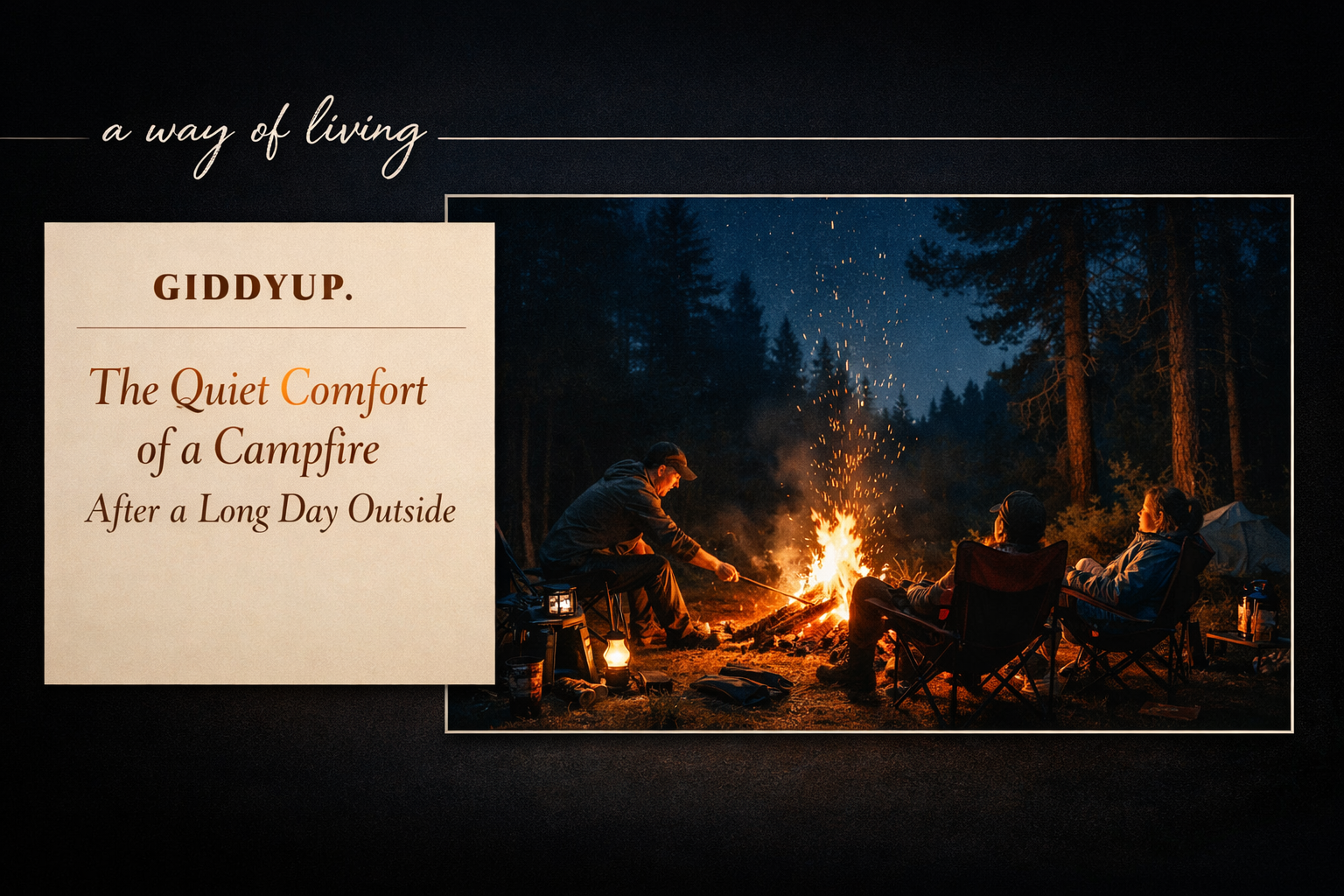 The Quiet Comfort of a Campfire After a Long Day Outside