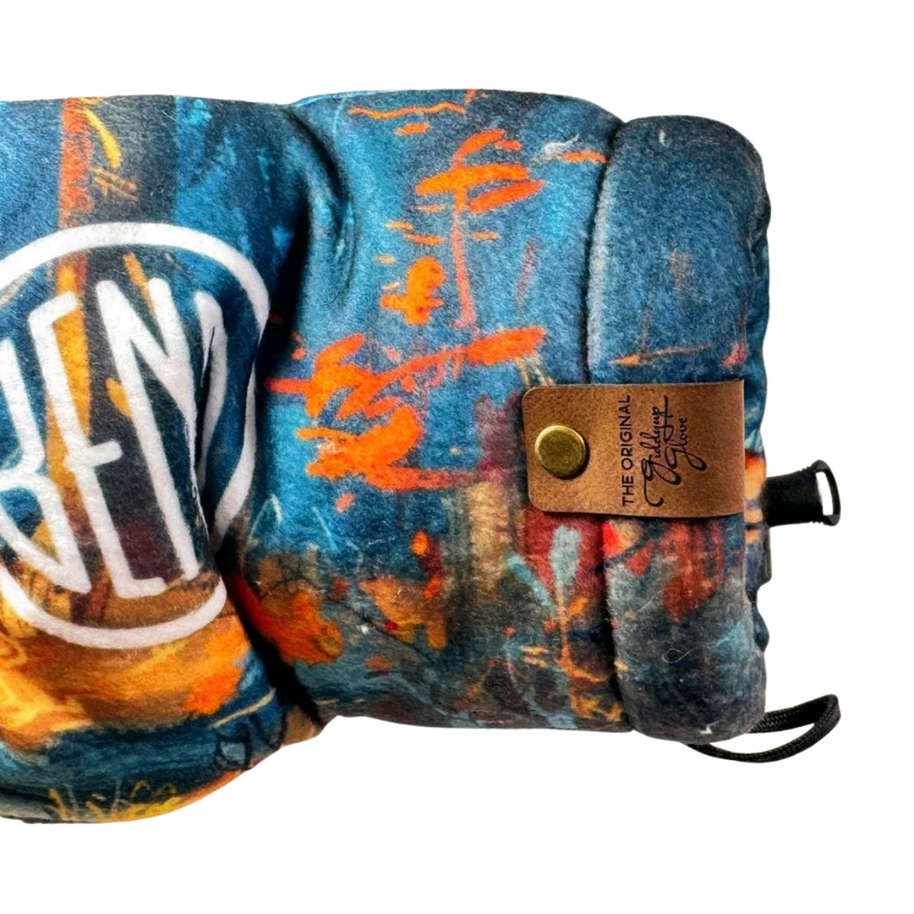 Back view of Bend Adventure Camp Giddyup Glove™ wrist, showing snug fit and reinforced fleece for warmth during camping or hiking.