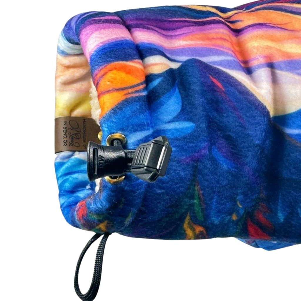 Back view of wrist on Bend Wanderwave Giddyup Glove™ emphasizing snug fit and insulation for cold weather.