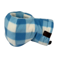 Blue White Checkers Giddyup Glove™ front view showing bold checkered design and insulated hand pocket.