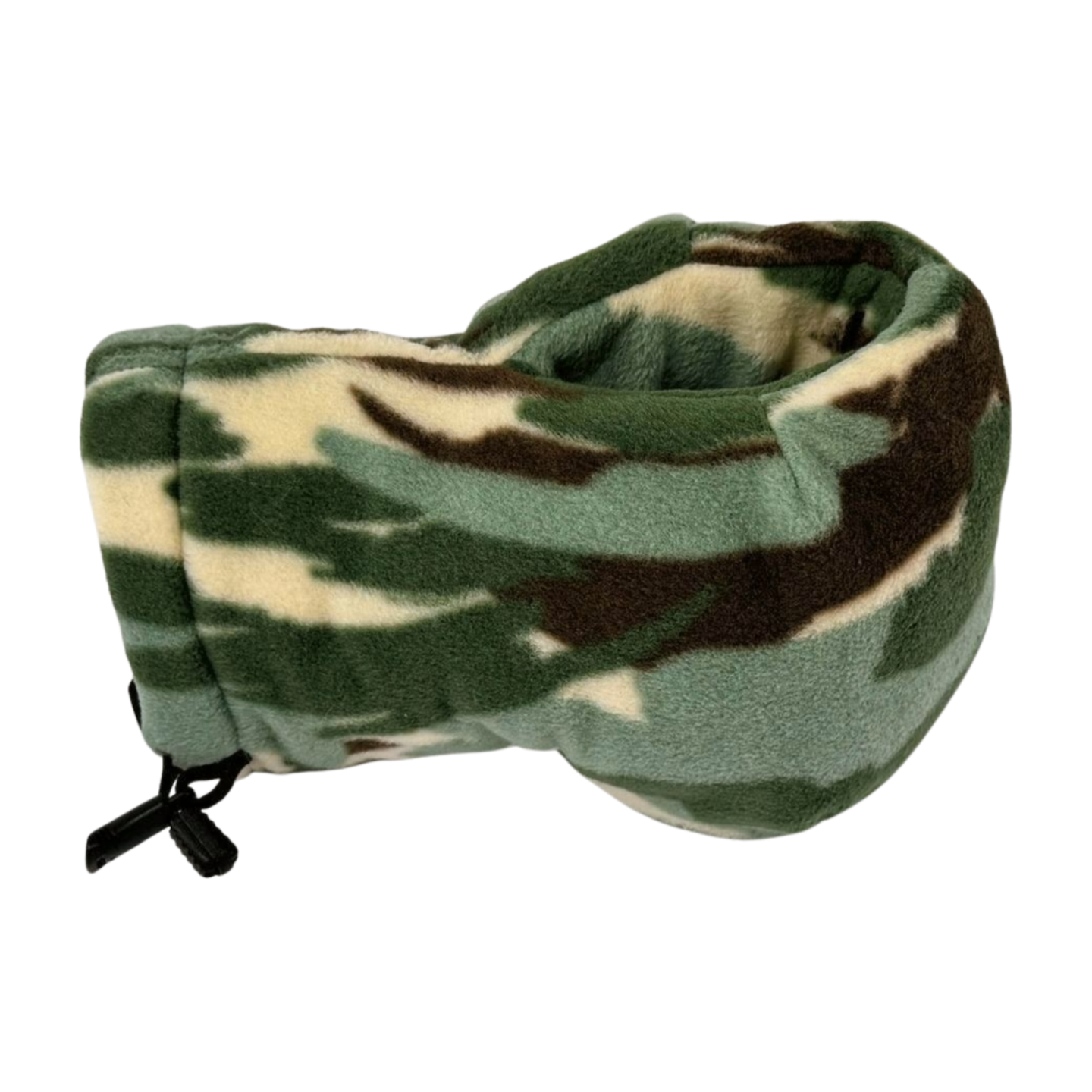 Camouflage Giddyup Glove™ shown from the right side, perfect for hot or cold beverages on the go.