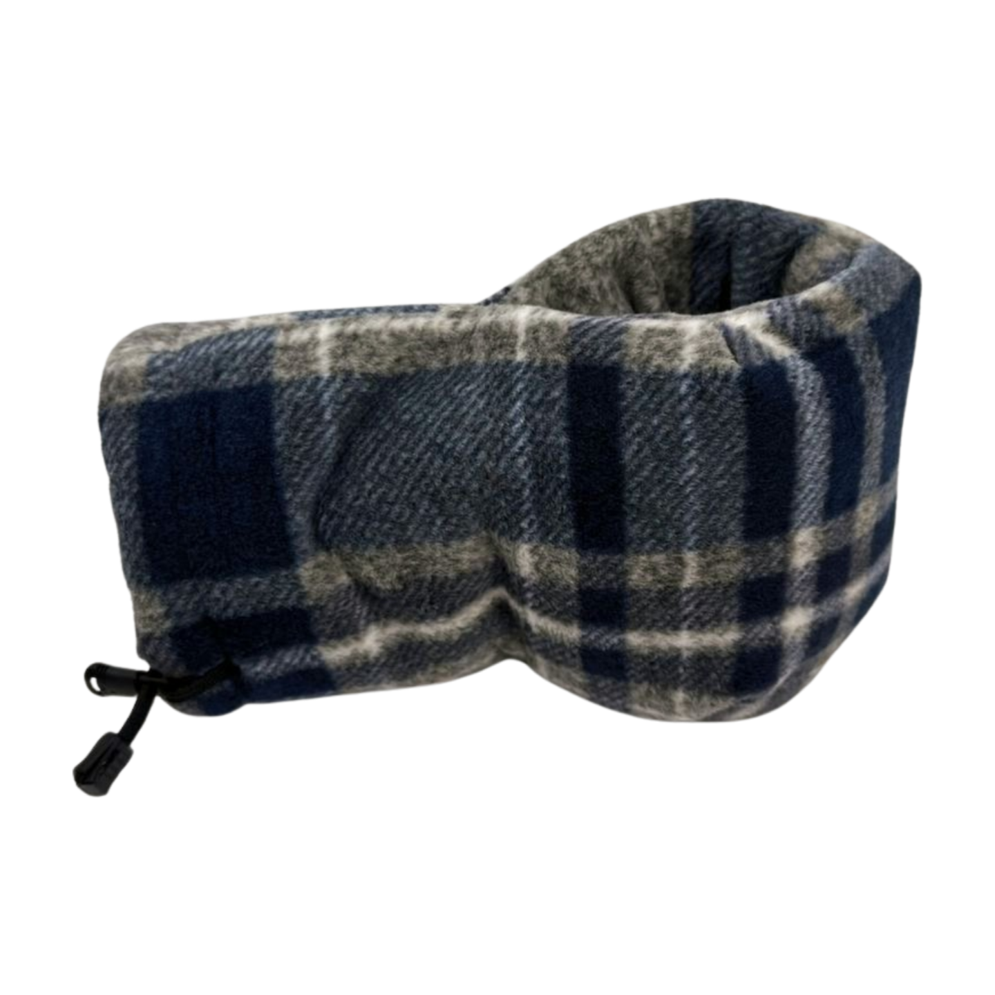 Front view of the Dusky Blue Heavyweight Giddyup Glove™, insulated fleece mitten with built-in drink holder.