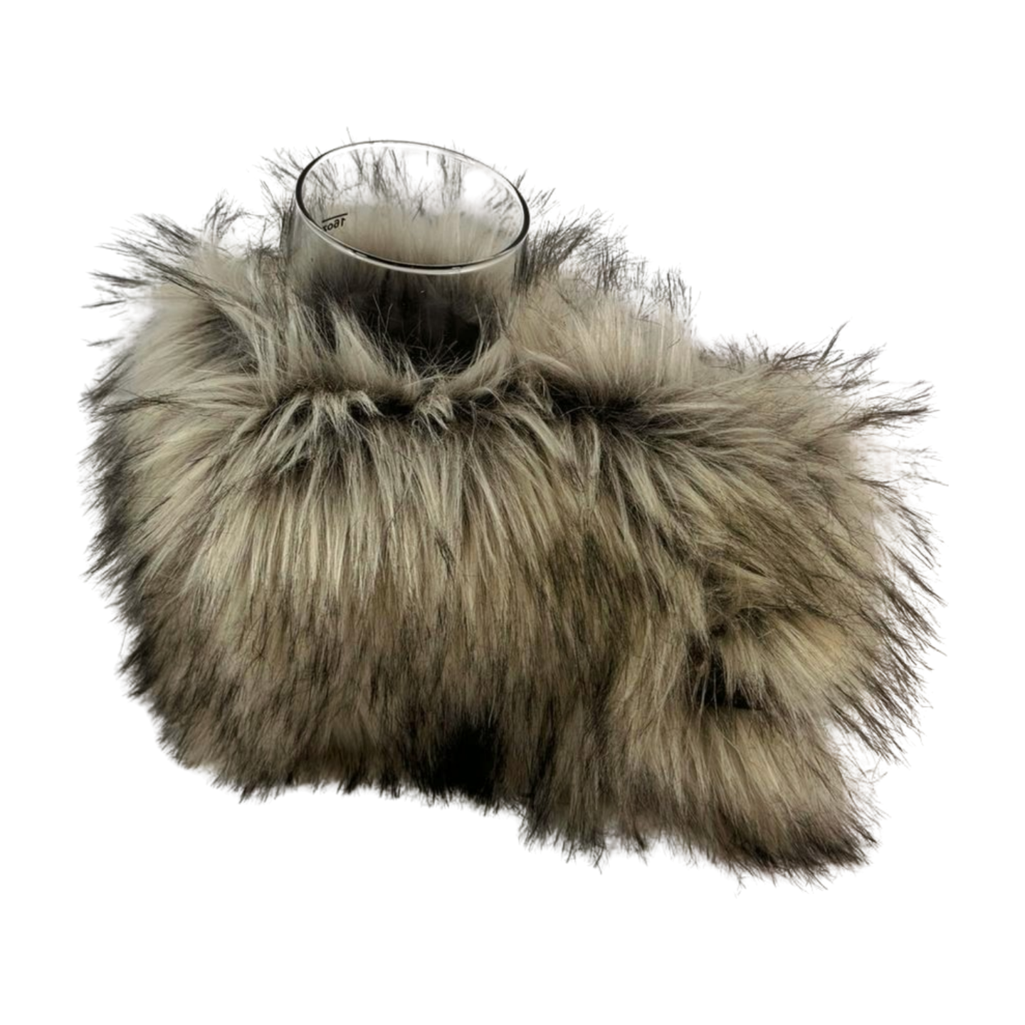 Fireside Fox Luxury Giddyup Glove™ holding a glass – stylish, functional drink-holding glove.