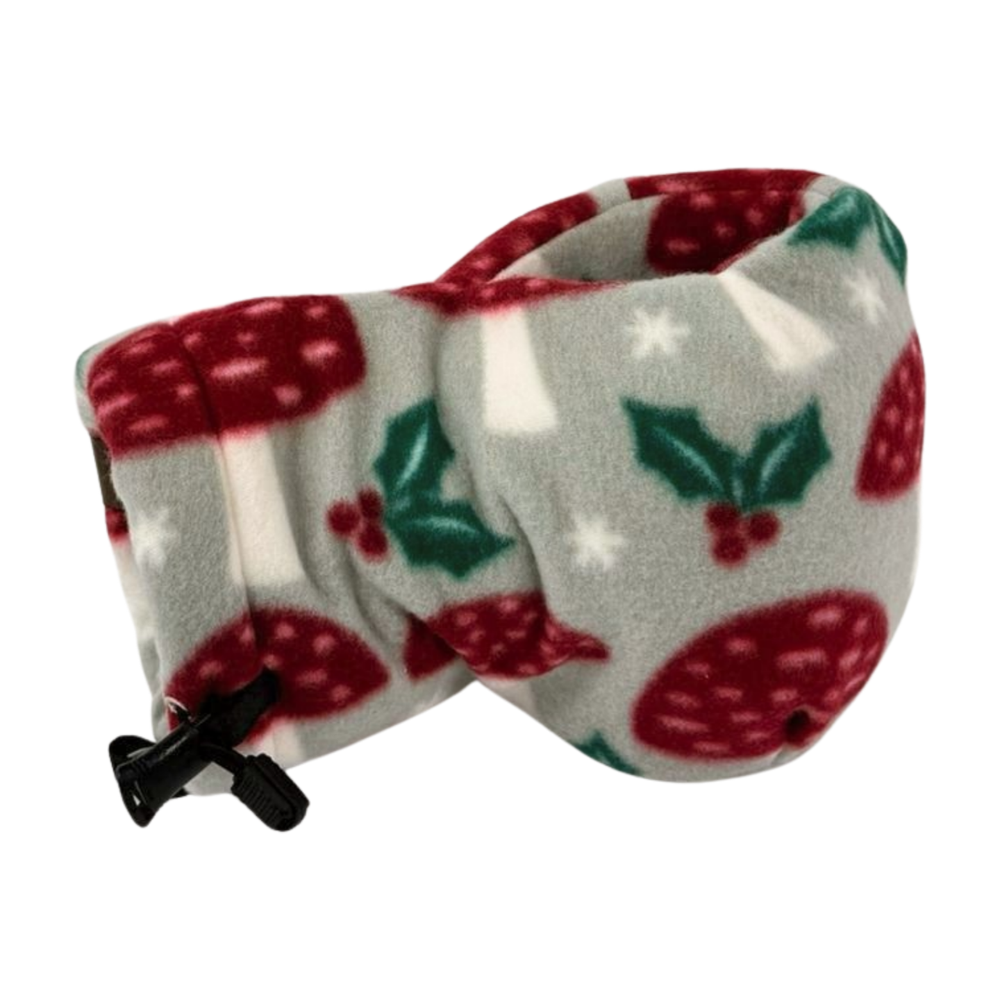 Front view of Funglow Mistletoe Giddyup Glove™ showing festive mistletoe print and insulated hand design.