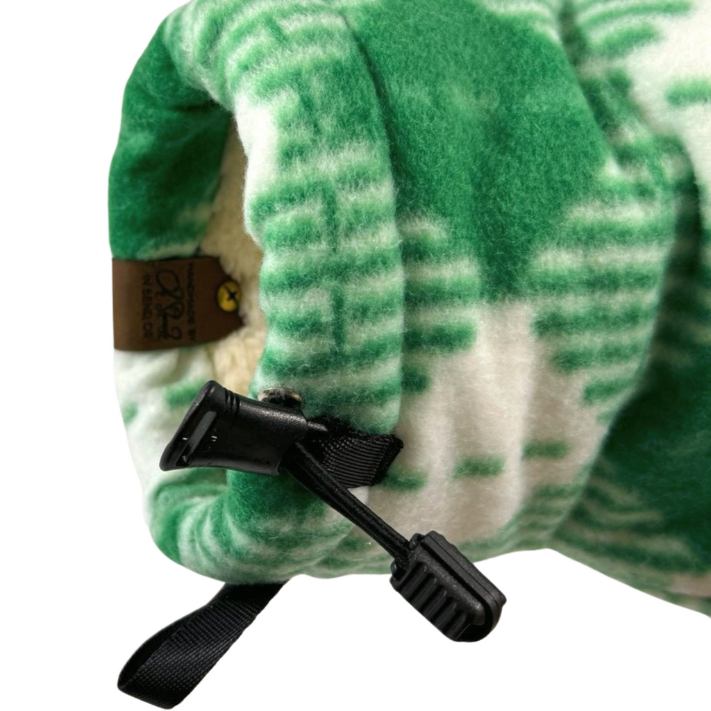 Leprechaun Green Giddyup Glove showing right wrist detail, insulated and cozy winter accessory.