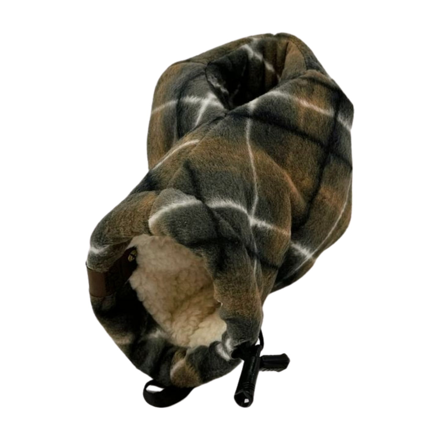 Bottom view of Picnic in the Snow Giddyup Glove™ showing grip-free insulation for hot and cold drinks.