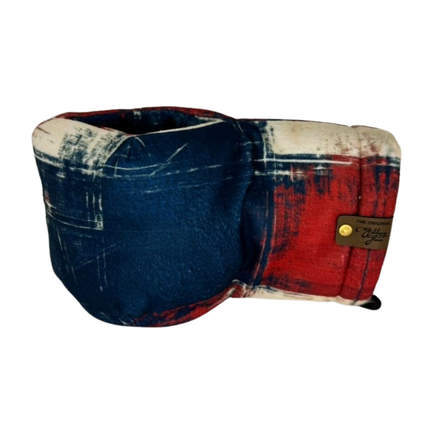 Side view of Rallypoint Giddyup Glove™ highlighting insulated mitten and built-in drink holder for cold weather