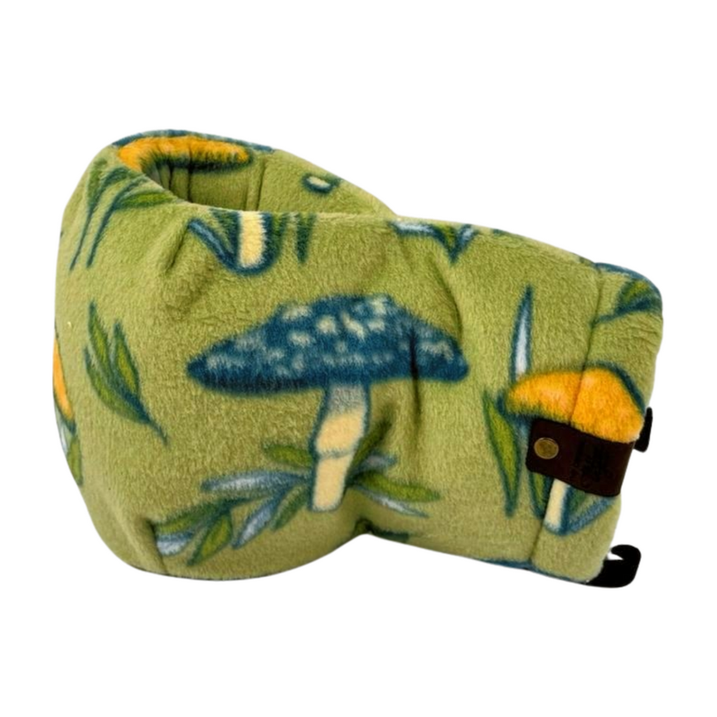 Side view of Sprout Shroom Giddyup Glove™ highlighting insulated drink-holding mitten and mushroom-inspired design