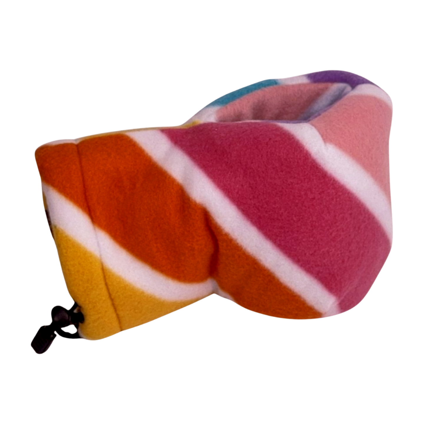 Back view of the Unicorns Candy Cane Giddyup Glove™, showing festive unicorn and candy cane pattern on insulated fleece winter glove.