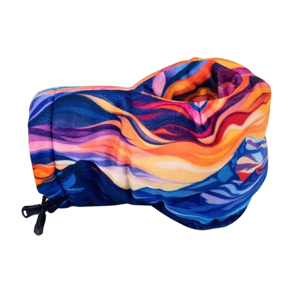 Angled view of Wanderwave Giddyup Glove™ showing integrated drink holder and insulated winter design