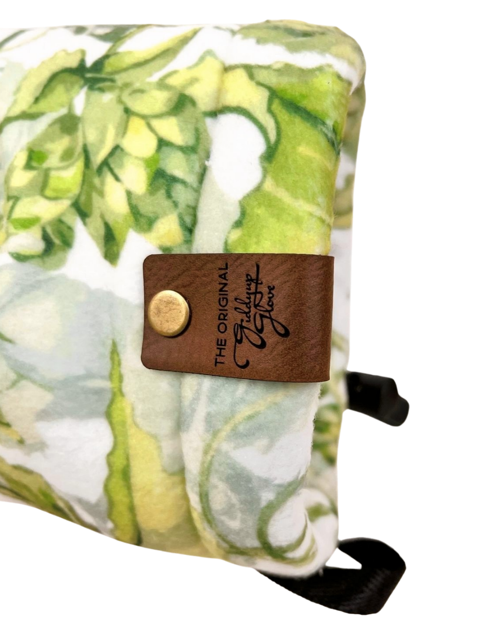 White Hops Bend Giddyup Glove™, left-hand wrist view, showing snug fit and insulation, ideal for cold-weather outdoor use.