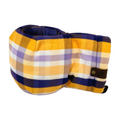 Left view of Winter Sunset Purple Gold Plaid Giddyup Glove™, insulated and ambidextrous winter handwear.